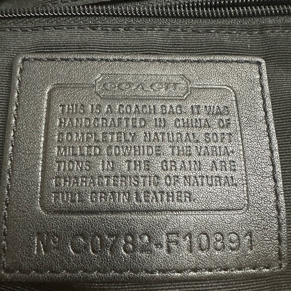 👜 COACH 💥 LIMITED EDITION ~ VINTAGE 💥 Black Pebble Leather Chelsea Shoulder B - Picture 16 of 16